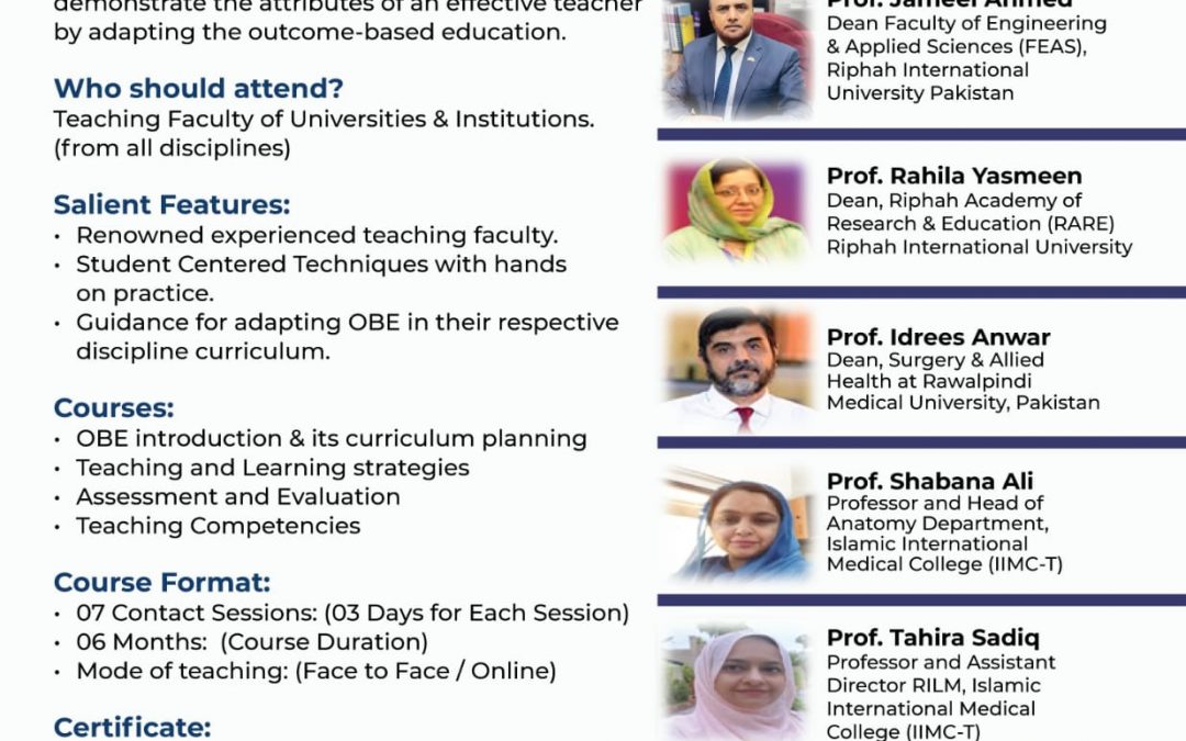 Certificate in Outcome Based Education (COBE)